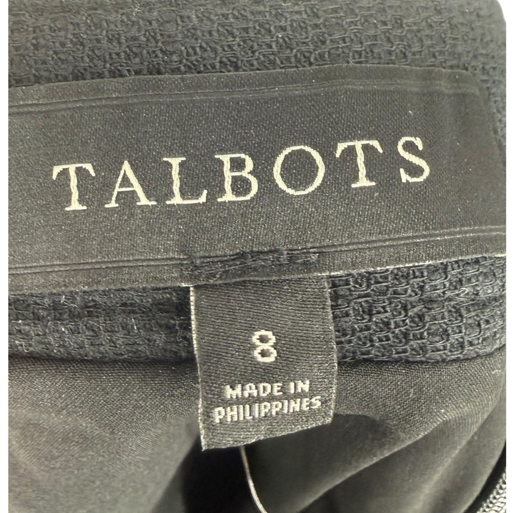 NWT Talbots Womens Tweed Pencil Skirt Black Multi Size 8 Old Money Preppy Career - Picture 3 of 14